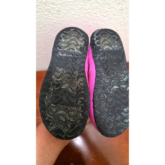 Bogs Youth Pink Waterproof Rain Boots Heart Print Size 4 - Picture 6 of 8
